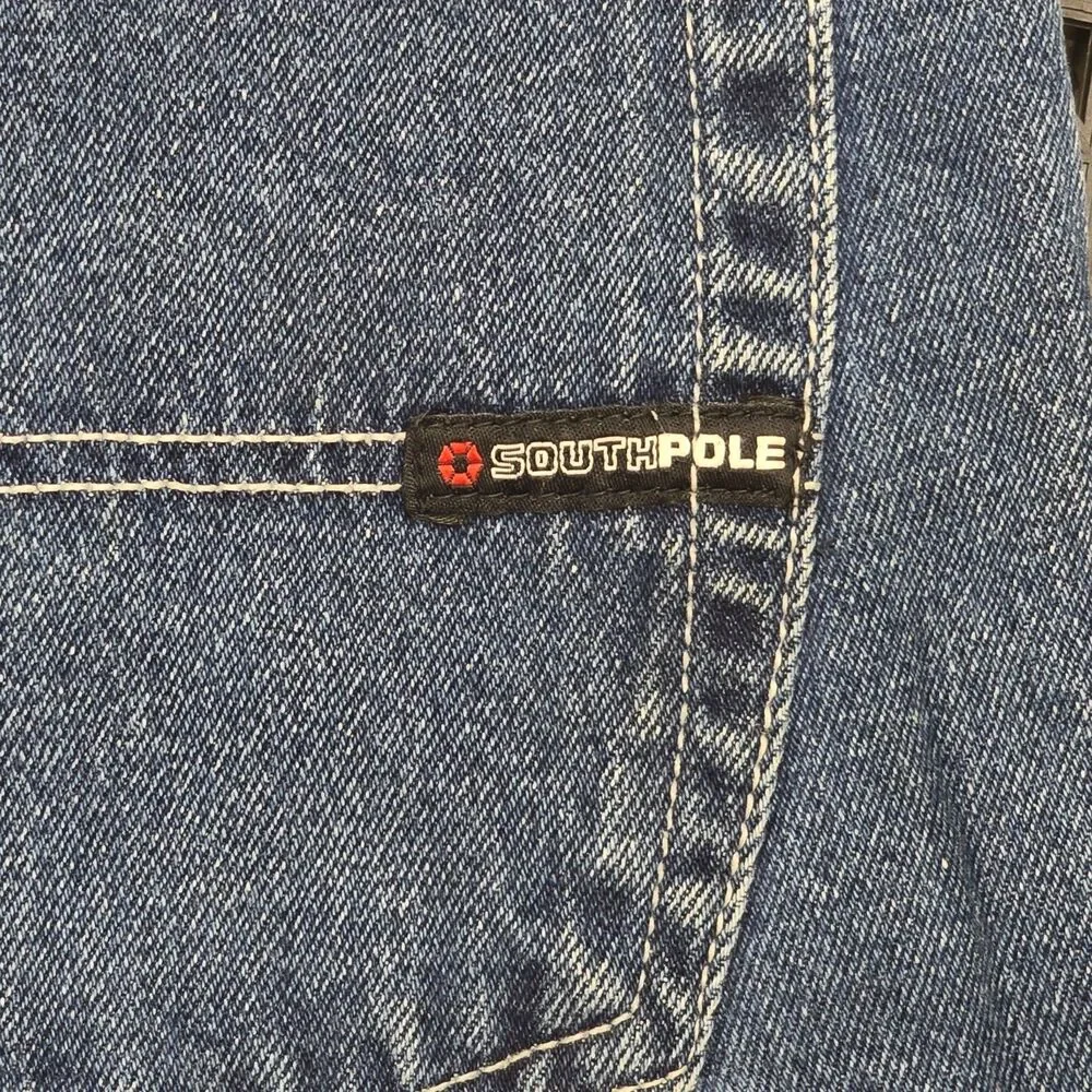 Vintage Southpole Shorts Men's 36 Denim Y2K Baggy Wide Leg Hip Hop 90's Skater
